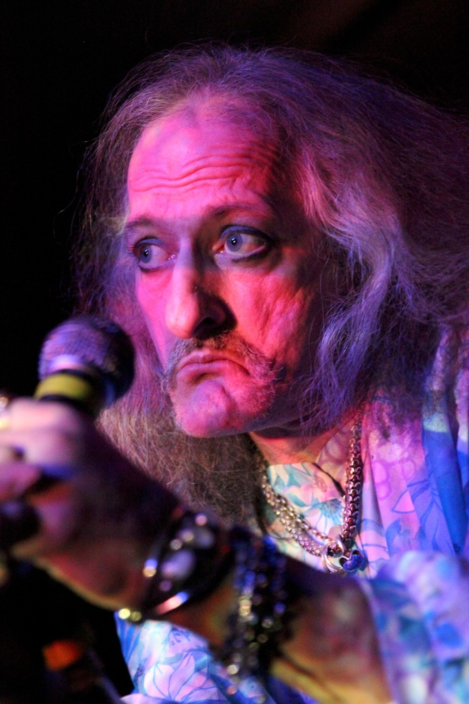 <b>Bobby Liebling</b> got cheers even as he walked out from <b>...</b> - pentagram-1-Photo-by-JJ-Koczan1