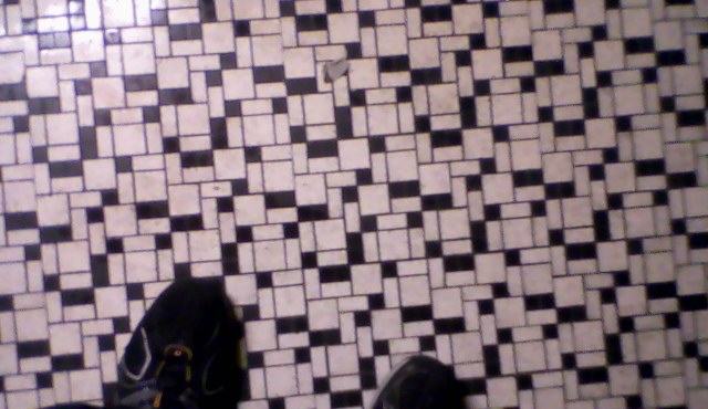 My shoes + bathroom floor = quality photo.