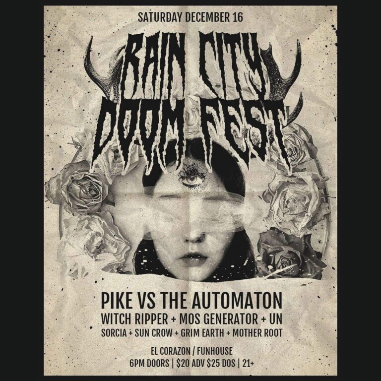 RAIN CITY DOOM FEST Announces Lineup for Dec. 16